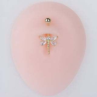 Dragonfly Belly Ring - OumoJewelry