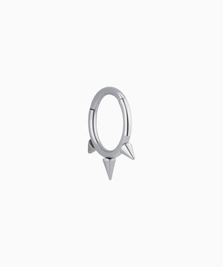 Titanium Rivet Clicker Hoop - OumoJewelry