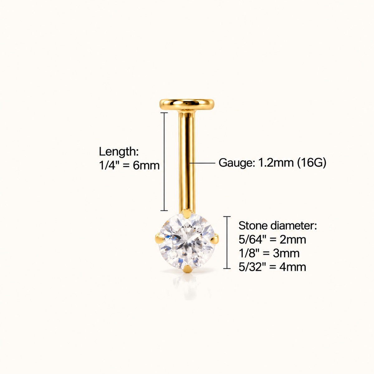 Titanium Gaia Vertical Helix Stud - OumoJewelry