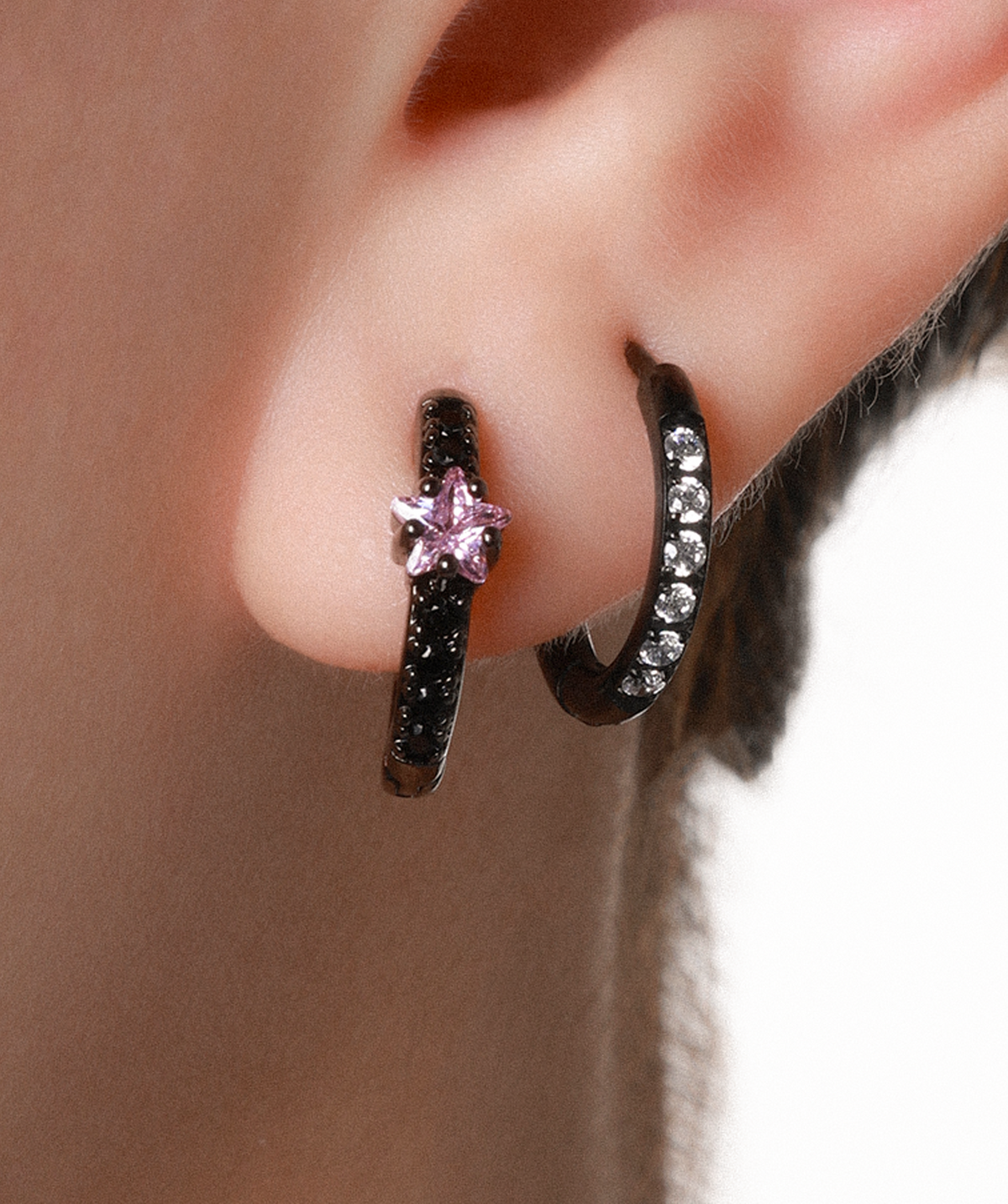 Starry Hoop - Brass - Lobe - Oumo Jewelry