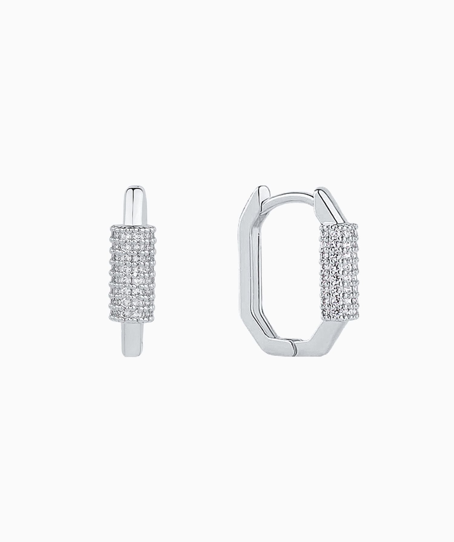 Lock Hoop Earrings