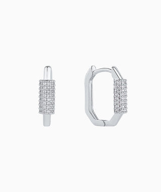 Lock Hoop Earrings - OumoJewelry