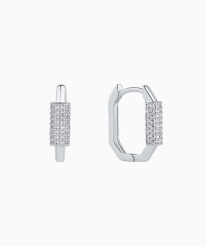 Lock Hoop Earrings