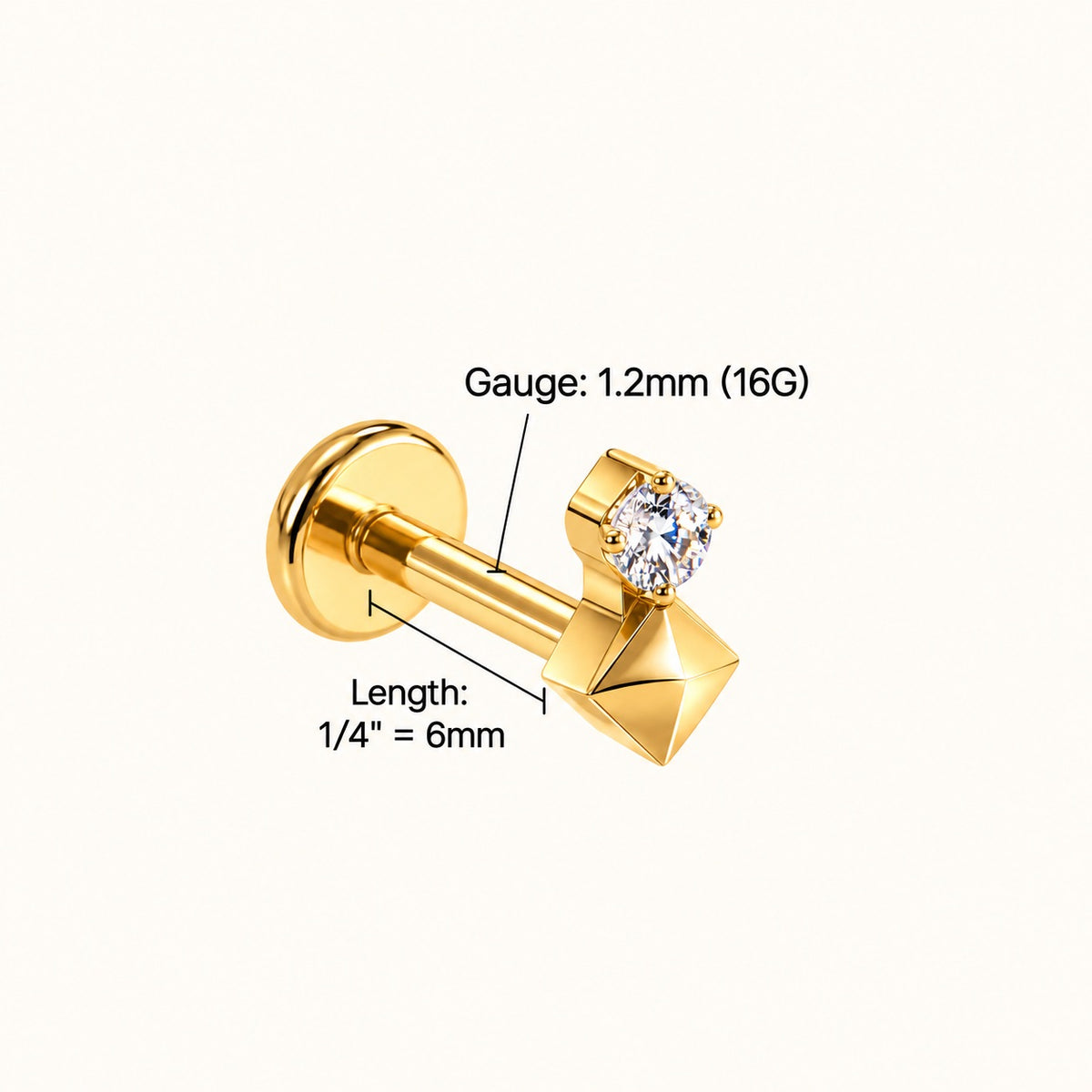 Titanium Kallia Stud - OumoJewelry