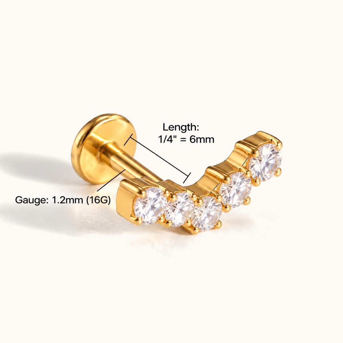 Titanium Jalia Stud - OumoJewelry