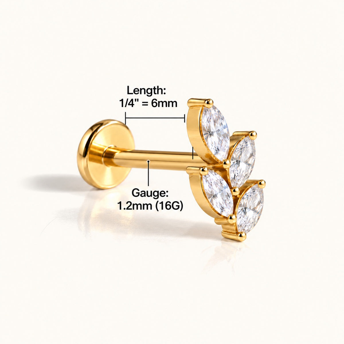 Titanium Jolie Stud - OumoJewelry