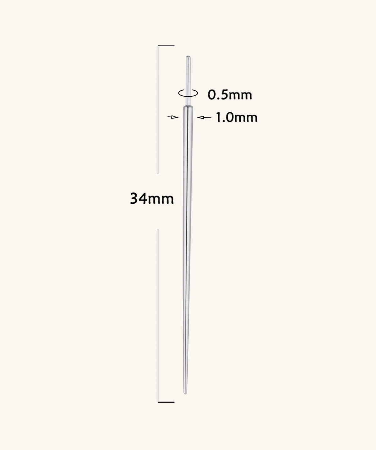 Threadless Flat Back Applicator Tool - Stainless Steel - Oumo Jewelry