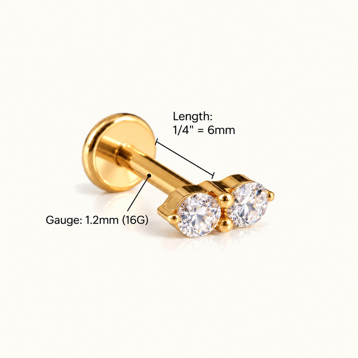 Titanium Isela Stud - OumoJewelry