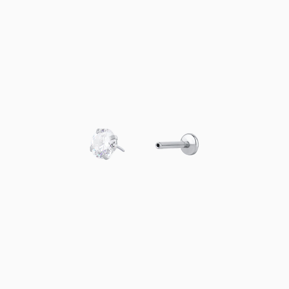 Basic Round Gemstone Stud - OhmoJewelry