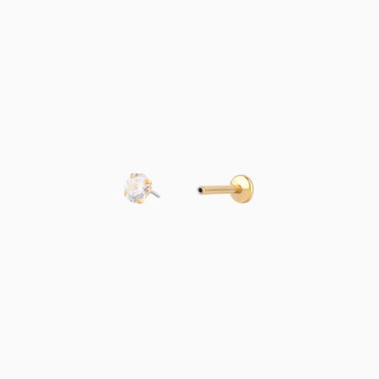 Basic Round Gemstone Stud - OhmoJewelry