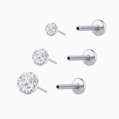 Disco Ball Push-in Stud - OhmoJewelry