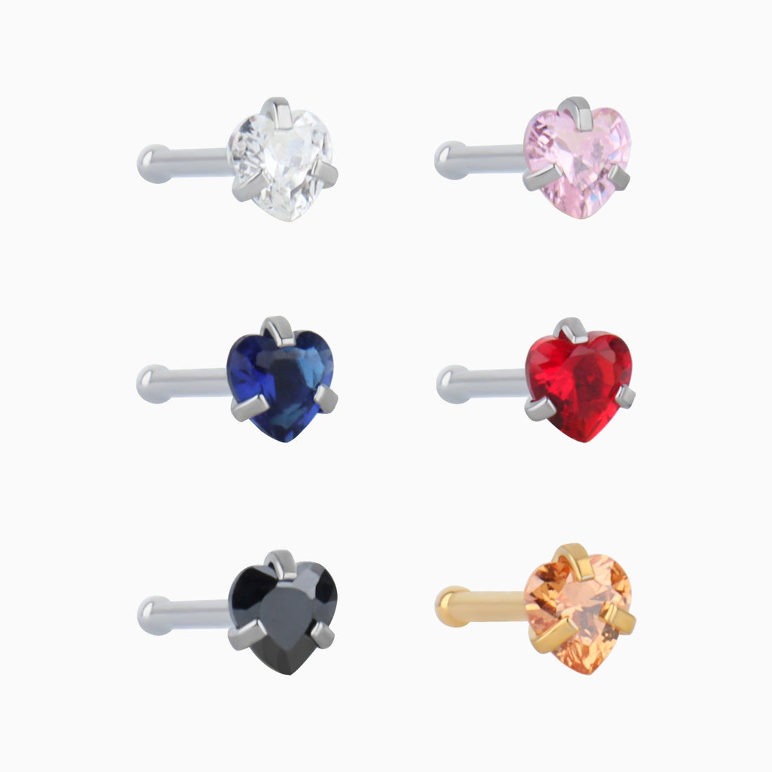 Love Nose Stud - OhmoJewelry