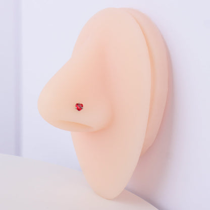 Love Nose Stud - OhmoJewelry