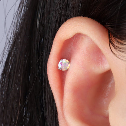 Basic Colorful Gem Stud - OhmoJewelry