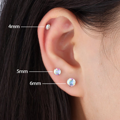 Basic Colorful Gem Stud - OhmoJewelry