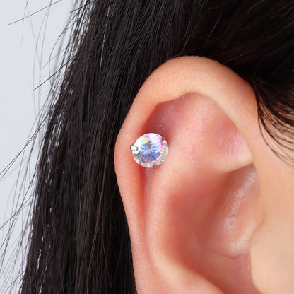 Basic Colorful Gem Stud - OhmoJewelry