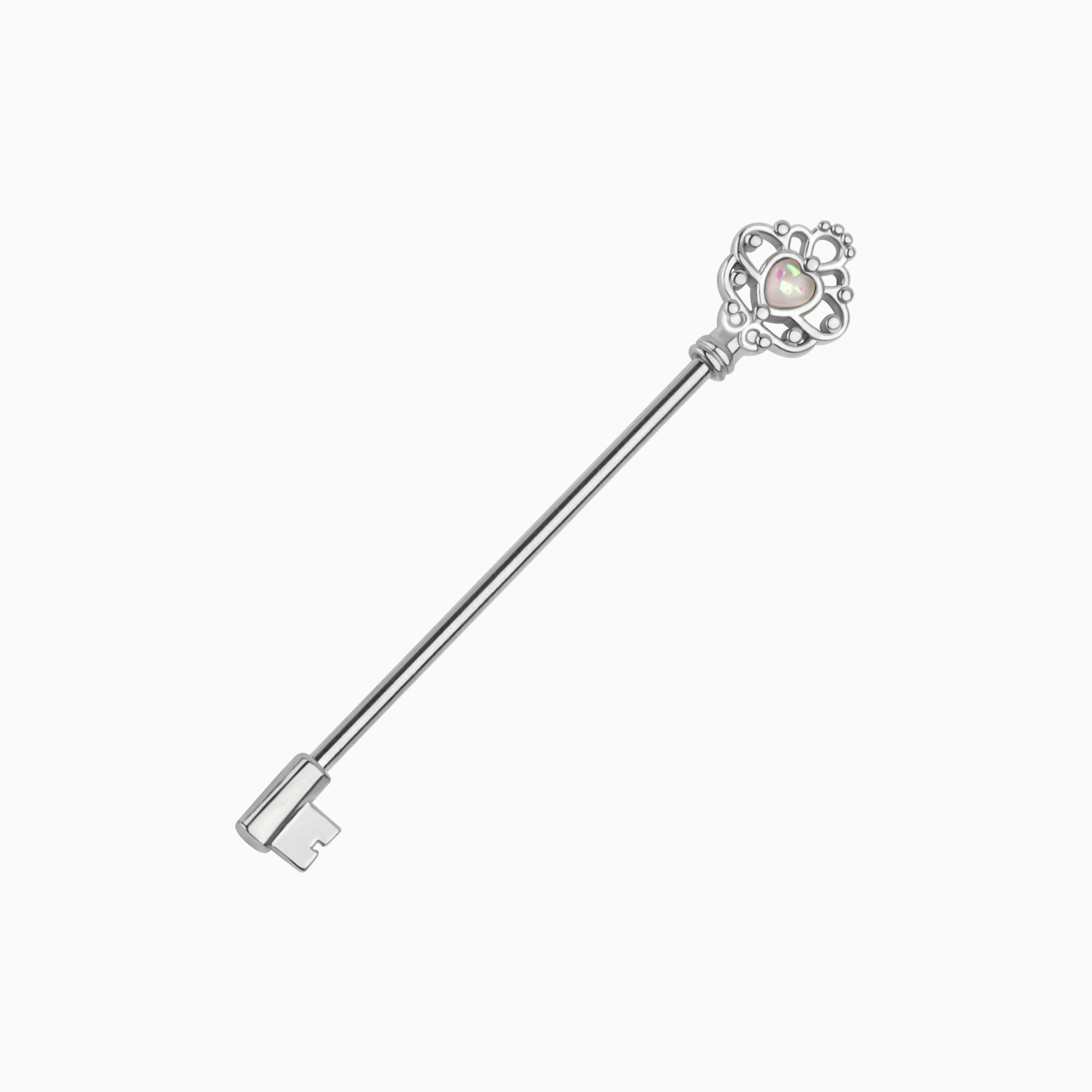 Mystery Key Industrial Barbell - OhmoJewelry