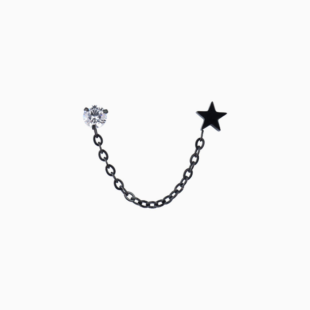 Shining Star Chain Earrings - OhmoJewelry