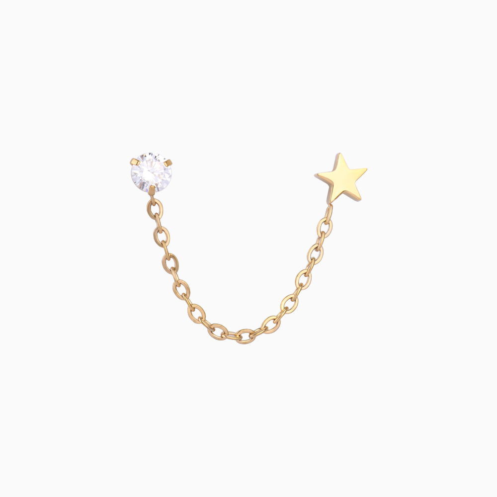 Shining Star Chain Earrings - OhmoJewelry