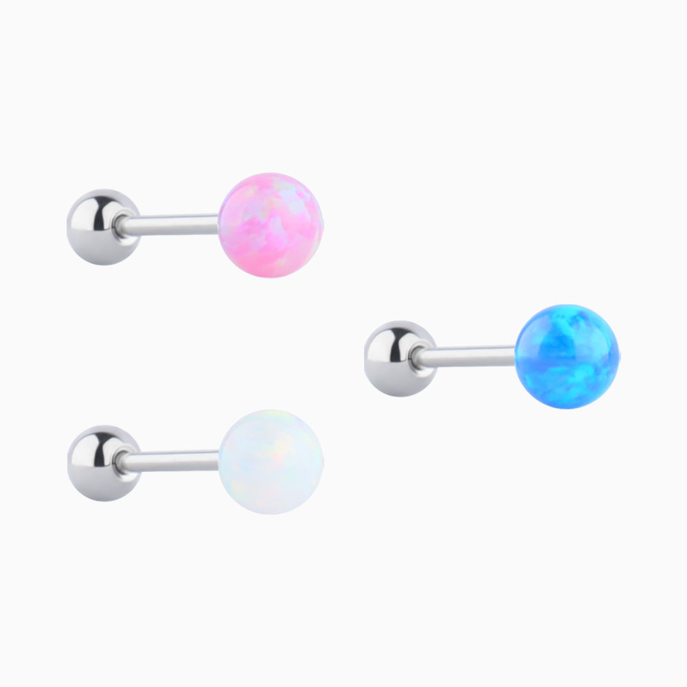 Charm Opal Ball Stud - OhmoJewelry