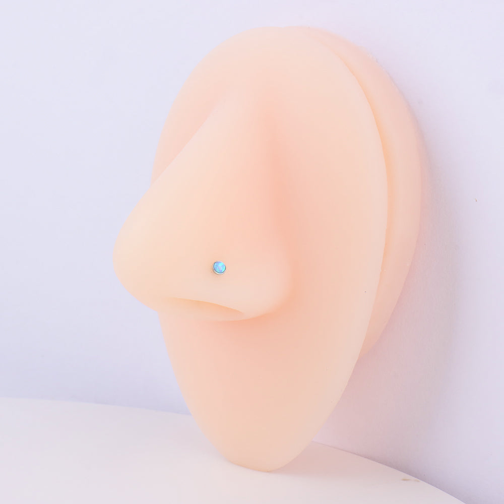 Opal Nose Stud - OhmoJewelry