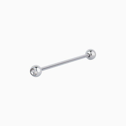 Charm Gem Industrial Barbell - OhmoJewelry