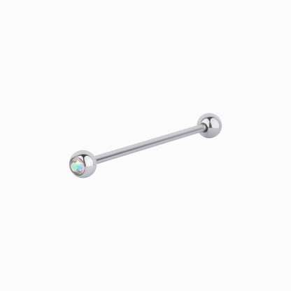 Charm Gem Industrial Barbell - OhmoJewelry