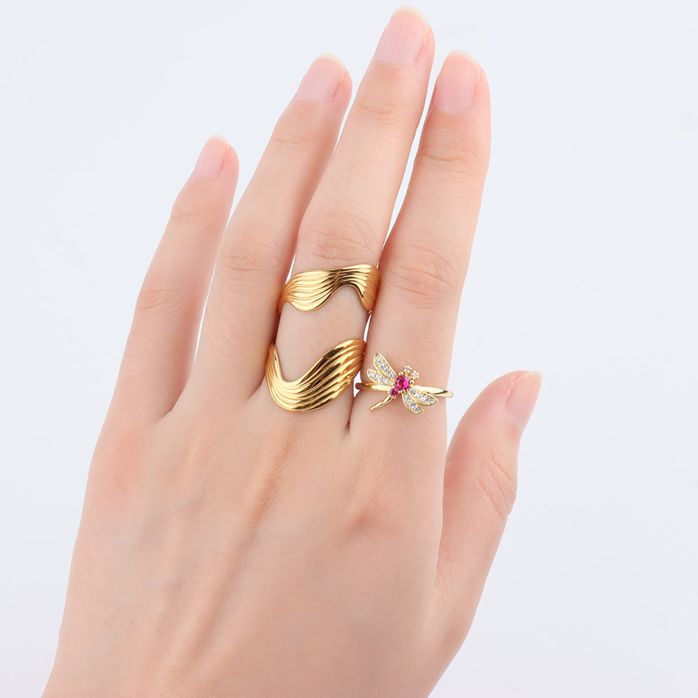 Big Wave Ring - OhmoJewelry