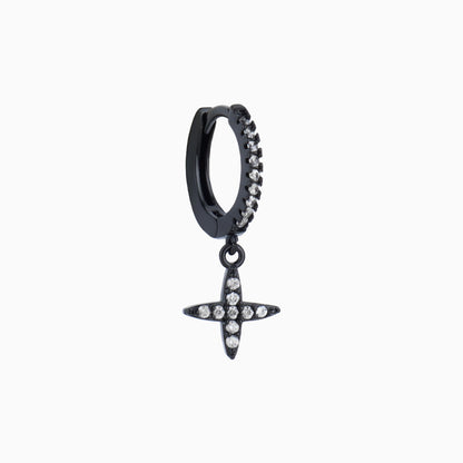 Black Cross Drop Earring - OhmoJewelry