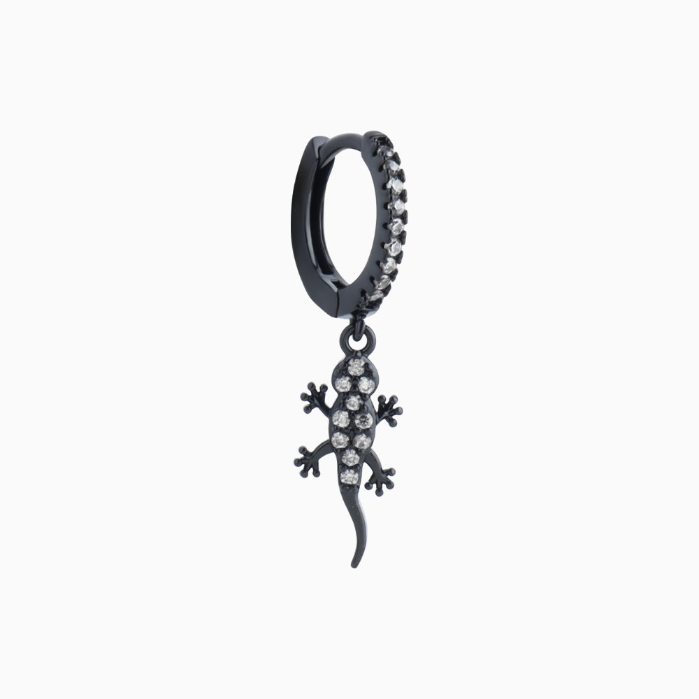 Black Gecko Drop - OhmoJewelry