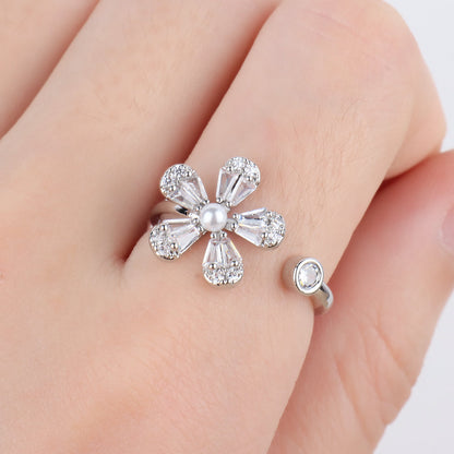 Blooming Flower Open Ring - OhmoJewelry