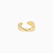 Cross Ear Cuff - Brass - Oumo Jewelry