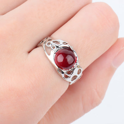 Desire Red Gemstone Ring - OhmoJewelry