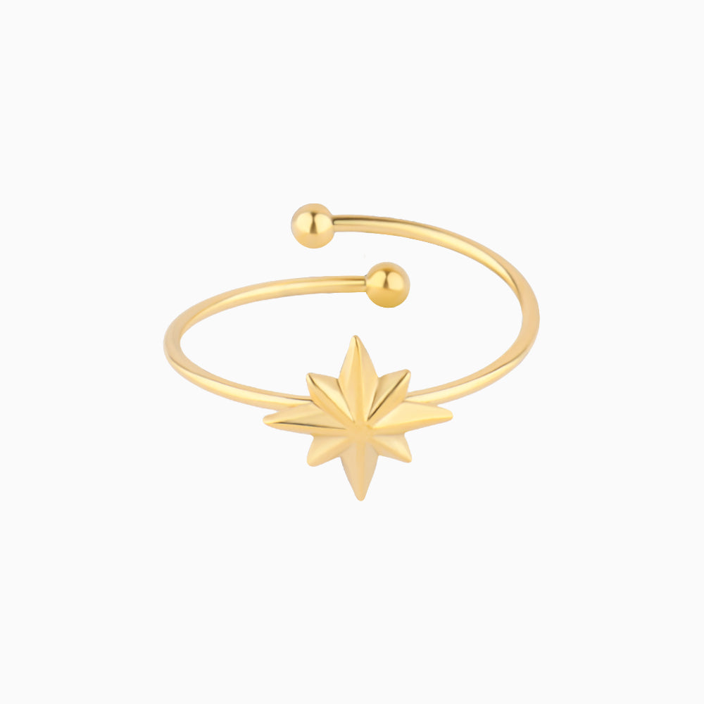 Eight-pointed Star Ring - OhmoJewelry