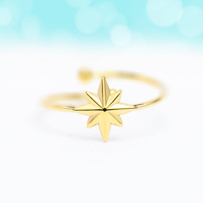 Eight-pointed Star Ring - OhmoJewelry