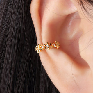 Exquisite Flower Ear Cuff - OhmoJewelry