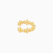 Exquisite Flower Ear Cuff - Stainless Steel - Oumo Jewelry