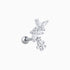 Flying Butterfly Flower Stud - OhmoJewelry