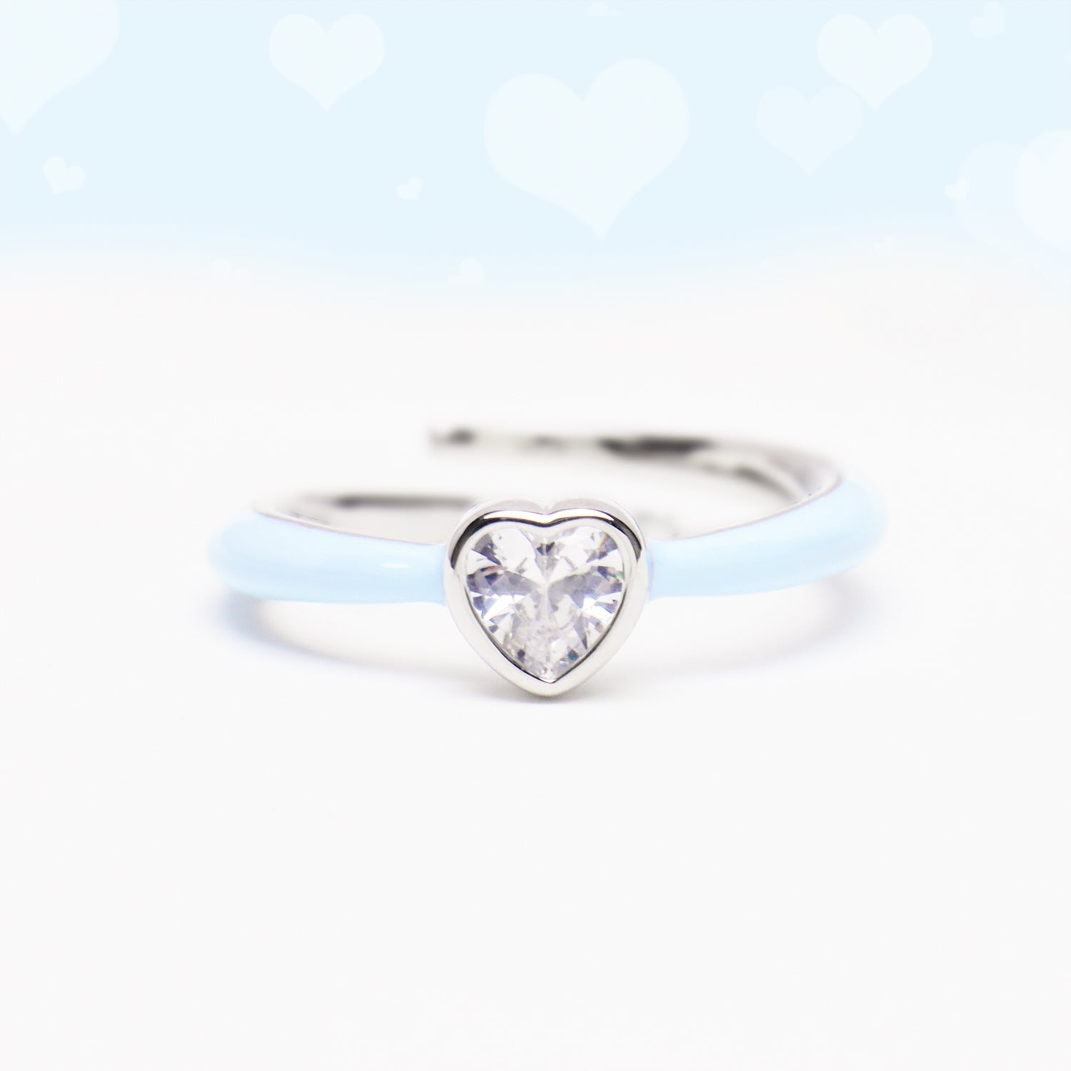 Heart Blue Ring - OhmoJewelry