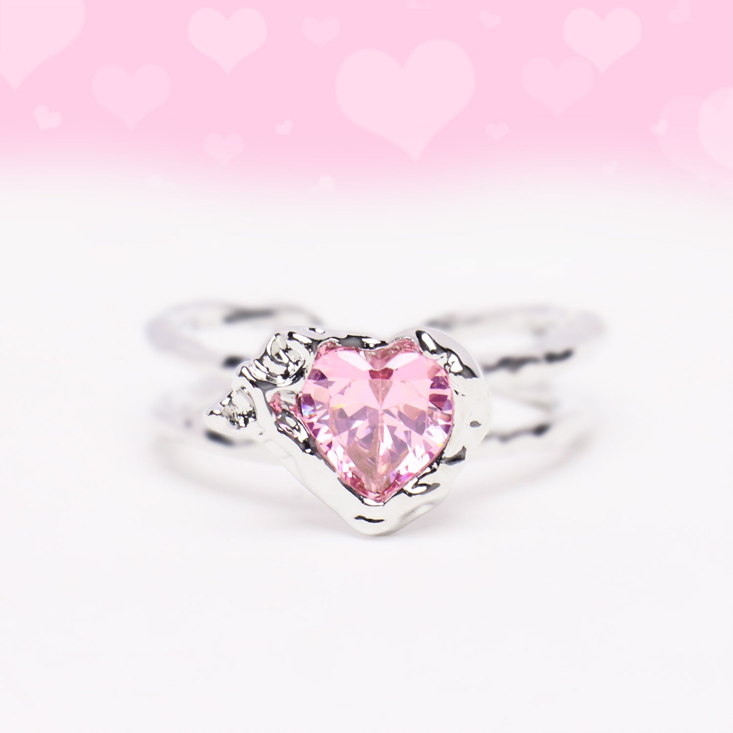 Lava Heart Ring - OhmoJewelry