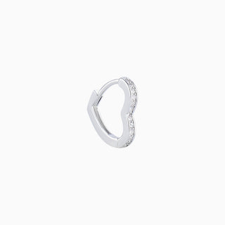 Love Heart Hoop - OhmoJewelry