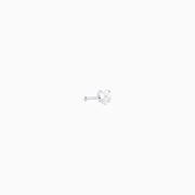Shiny Heart Nose Stud - Sterling Silver 925 - Nostril - Oumo Jewelry