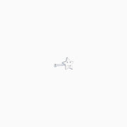 Smile Star Nose Stud - Sterling Silver 925 - Nostril - Oumo Jewelry