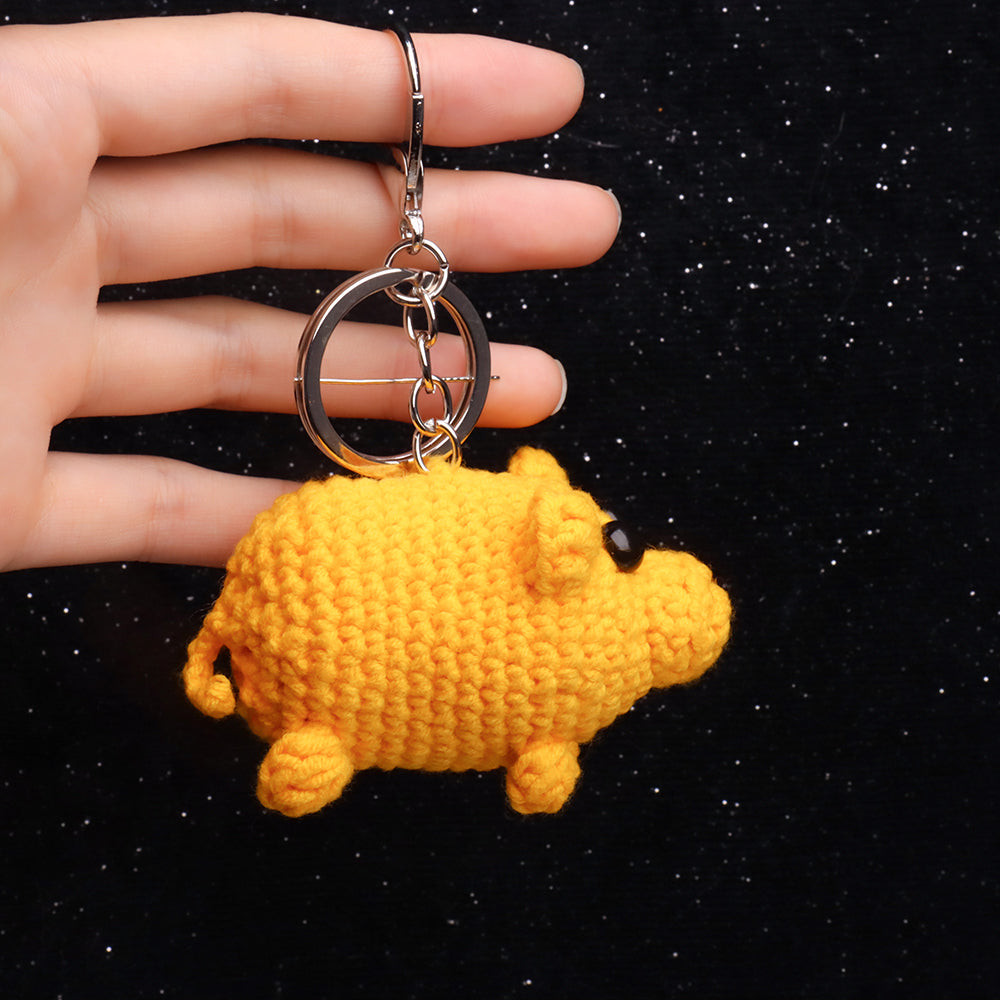 🐖Piggy Crochet Keychain - OhmoJewelry