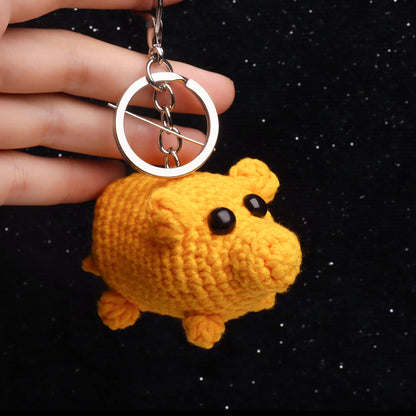 🐖Piggy Crochet Keychain - OhmoJewelry