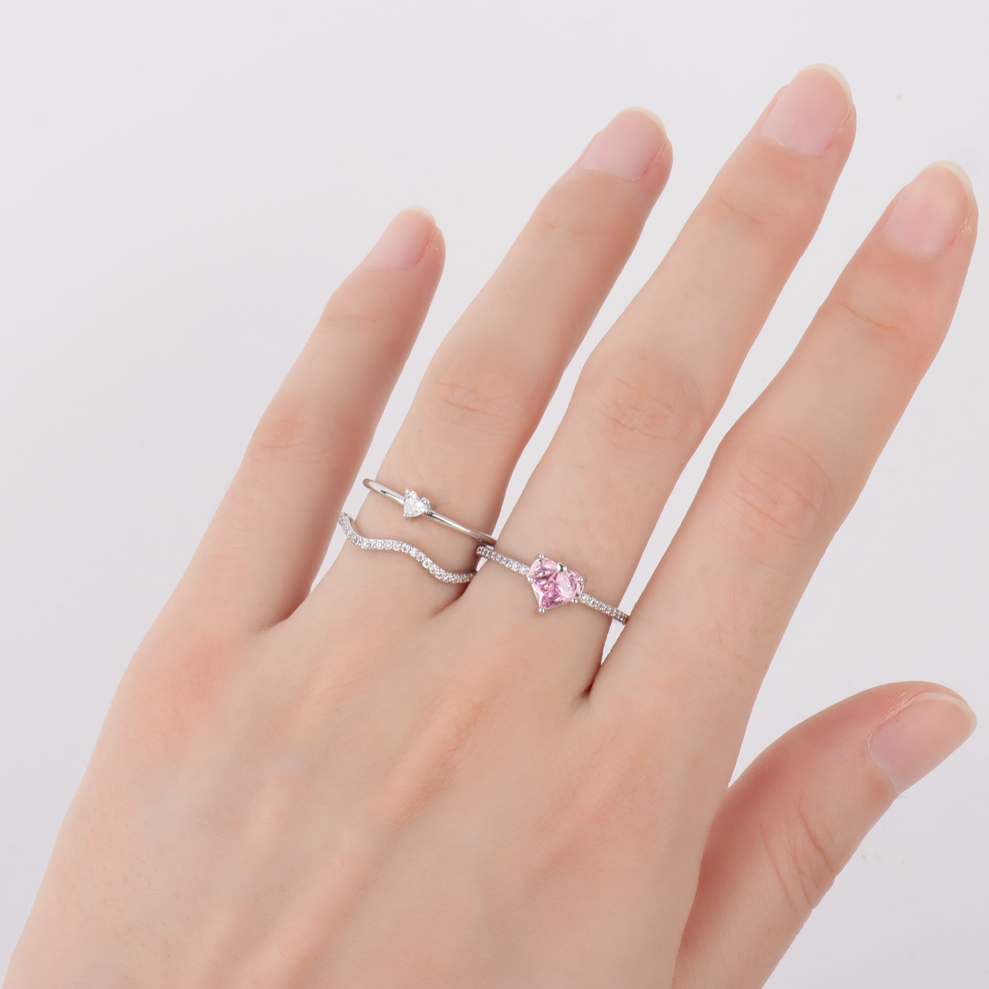 Pink Heart Ring - OhmoJewelry