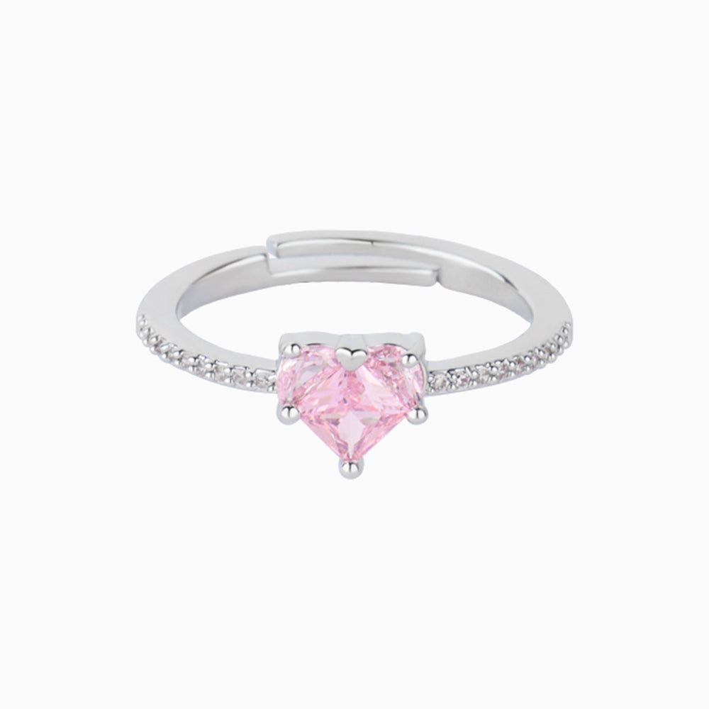 Pink Heart Ring - OhmoJewelry