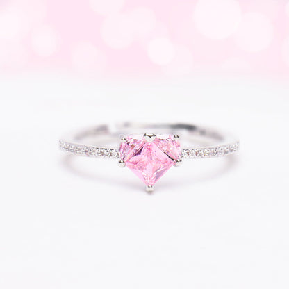 Pink Heart Ring - OhmoJewelry