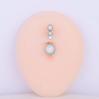 Psychedelic Opal Belly Ring - OhmoJewelry