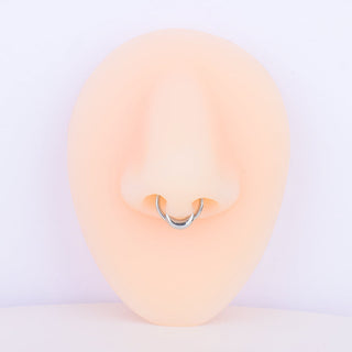 Simple Moon Clicker Hoop - OhmoJewelry